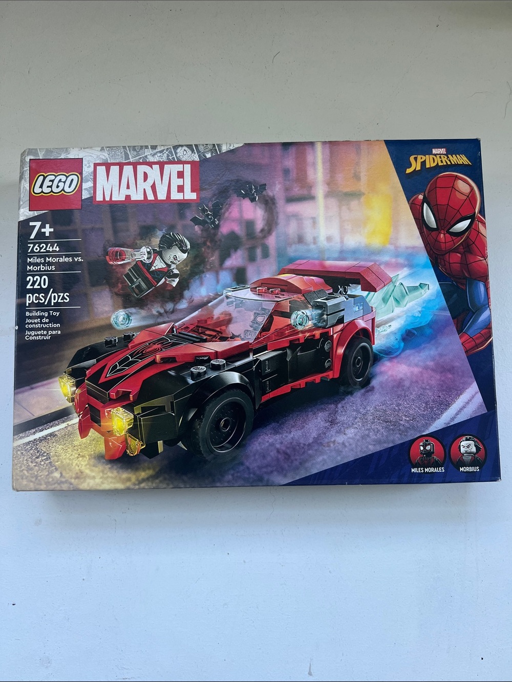 LEGO Marvel Red and Black Miles Morales Supercar Set